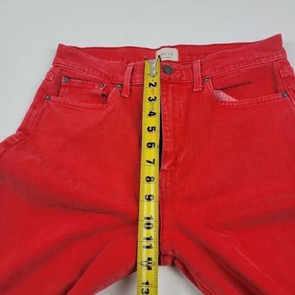 AO.LA Good High Rise Ankle Skinny Jeans Pants Red Orange Women Size 30 - Picture 7 of 12